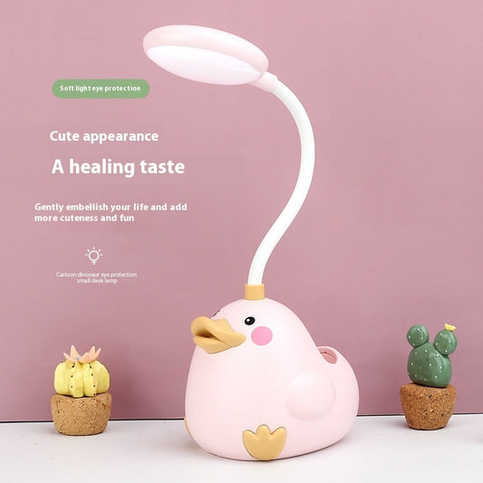 Cute Duck Desk Lamp with pen holder for cozy study desk